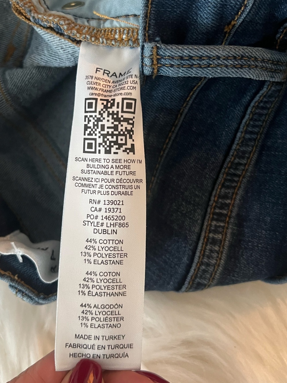 FRAME Le High Flare Jeans EUC size 26 - Picture 7 of 12